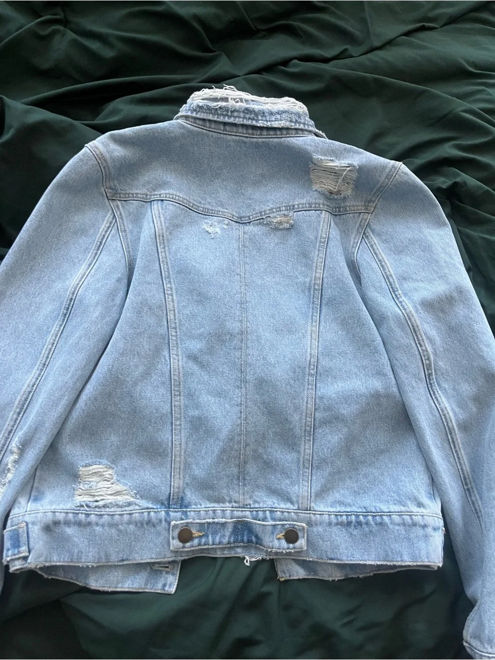 Retrofete Karina Light Blue Denim Jacket size Small